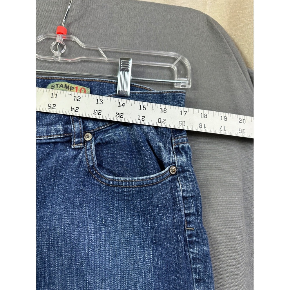 Stamp 10 Women's Straight Leg Blue Jeans Medium Wash Size 14 - Picture 6 of 14